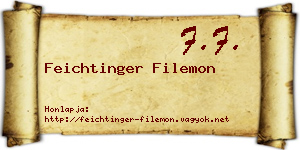 Feichtinger Filemon névjegykártya